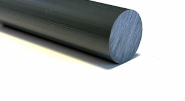 PVC Ekstrudert  Stang, Grå, Ø 5mm, lengde 2000mm
