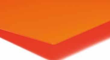 OROGLAS® plate, Oransje translucent, 2030mm x 3050mm x 3,0mm