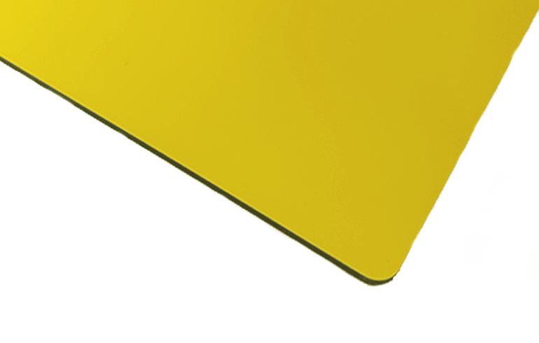 ALUPANEL®, Alu-sandwichplate, Gul, Blank/Matt, 1500mm x 3050mm x 3,0 mm