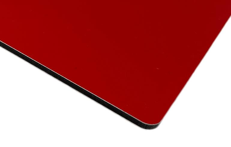 ALUPANEL®, Alu-sandwichplate, Rød, Blank/Matt, 1500mm x 3050mm x 3,0 mm