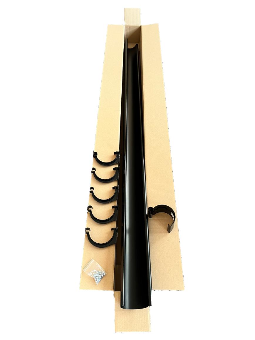 RODENA Plast takrenne forlengersett, Svart