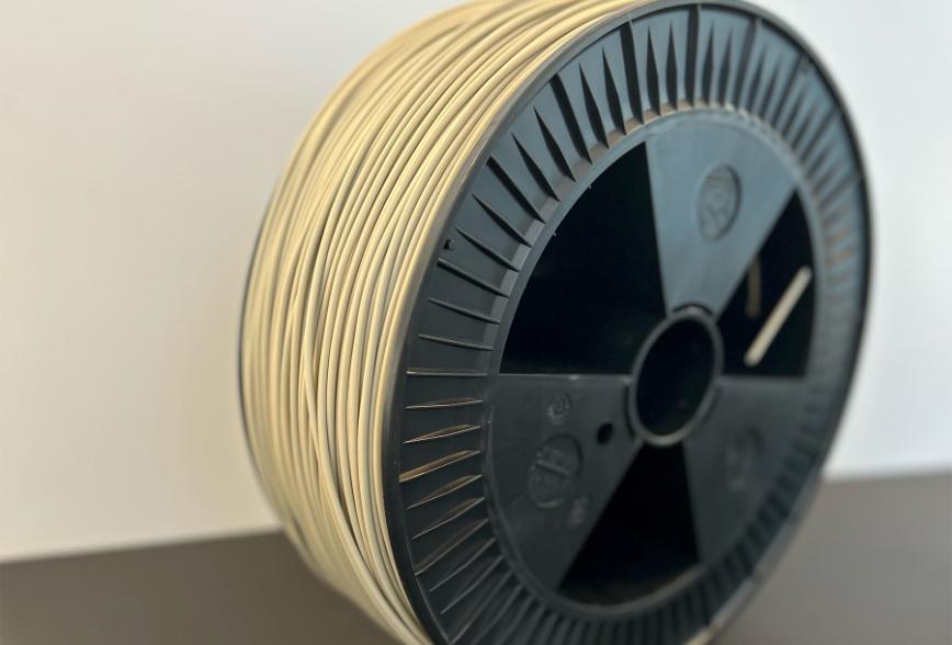 PP sveisetråd, spole, rund, grå, Ø 4mm