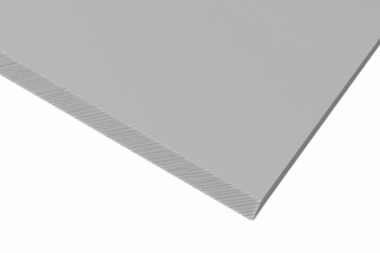 Polystyrenplate, Grå matt/matt, 1006mm x 1406mm x 4,0mm