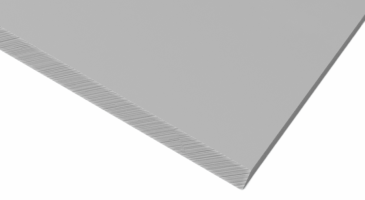 Polystyrenplate, Grå matt/matt, 1006mm x 1406mm x 1,0mm