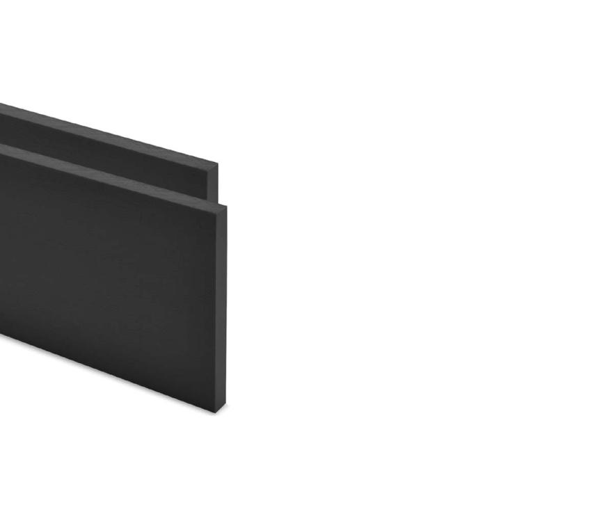 POM-C Plate, Svart, 2000mm x 610mm x 120mm