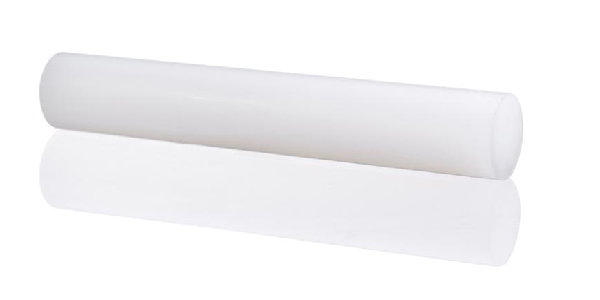 PP-H Ekstruderte Stang, Natur, Ø 20mm, Lengde 2000mm