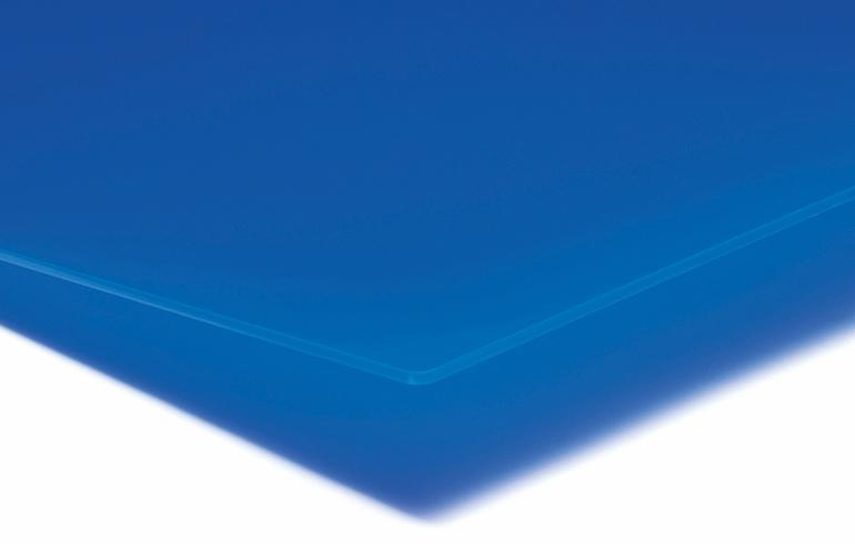PLEXIGLAS® GS 3,0 mm blå, delvis gjennomsiktig, LT 8 %