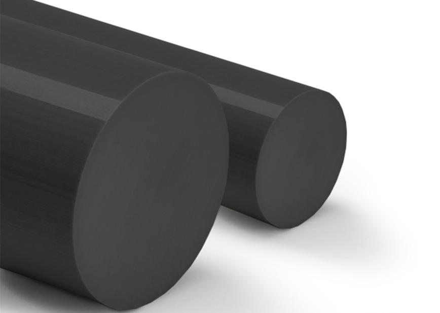 PE HD 300 Stang, Svart, Ø 20 mm, lengde 2000mm