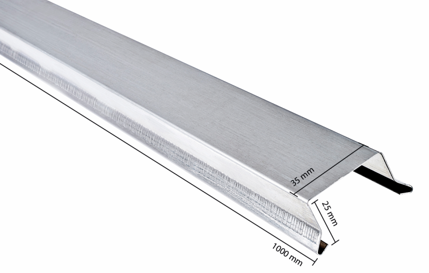 Alu gesimslist 24 x 36 x 1000 mm