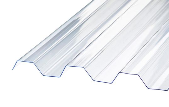 SUNLUX 2000PC trapezplater profil 76/18. Glasklar - 