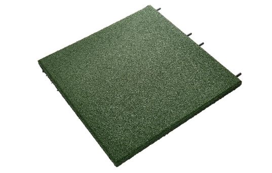 UniSoft, Gummiflis, Grønn, 500mm x 500mm x 30,0mm - 