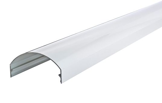 Hvit alu dekkprofil 17,5 - 32,5 grader 6000 mm - 