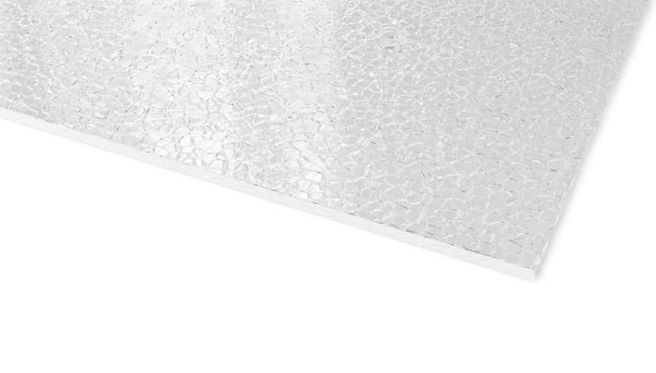PLEXIGLAS®, Textures, Iskrystall/blank, Klar, 2050mm x 3050mm x 3,0mm - 