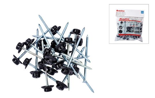Spiker til Onduline® galvanisert 65 mm, svart - 