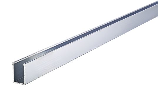 Alu-klipseskinne til 25 mm termotak - 