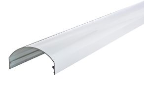 Hvit alu dekkprofil 17,5 - 32,5 grader 6000&nbsp;mm