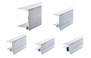 Alu vanneseprofil, til forkant av 55 mm termoplater
