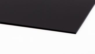 Plexiglas st&oslash;bt Satinice Black Panther 9H01 SC enside Satin SK-Folie 3.050 x 2.030 x 3 mm
