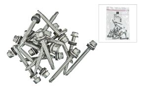 Skrue 5,5&nbsp;x&nbsp;50&nbsp;mm m/borespiss, 20 stk. per pose